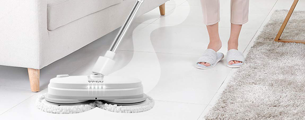 vmai Electric Mop, Cordless Electric Spin Mop, Hardwood Floor Cleaner