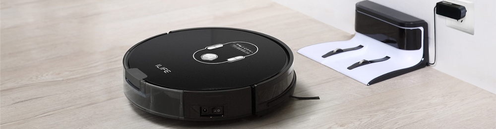 ILIFE A7 Robotic Vacuum Cleaner with High Suction, LCD Display