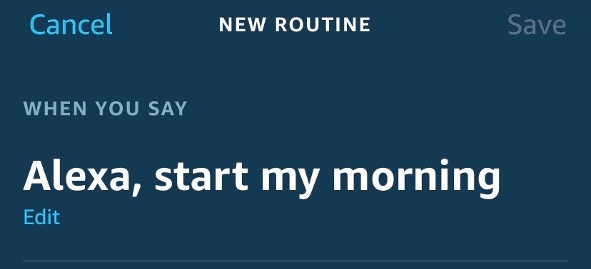 Start my morning