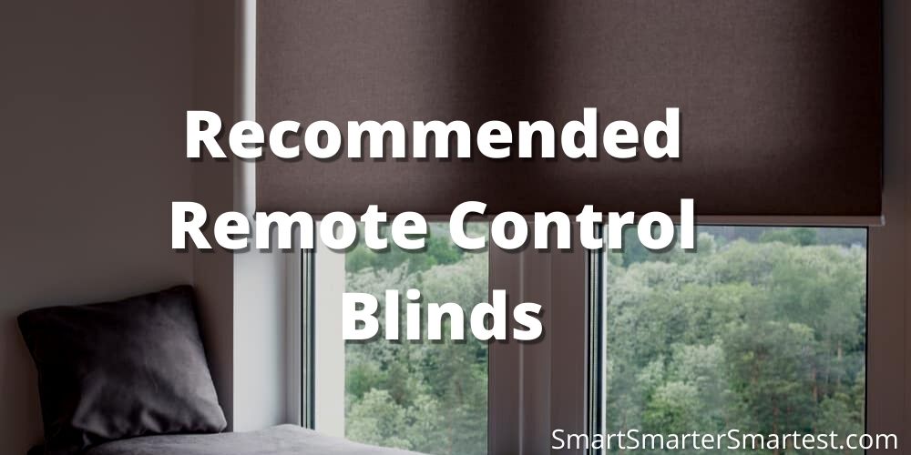 Motorized Smart Blinds Remote Control Window Roller Shade Wireless Rechargeable -100% Blackout Window Shades